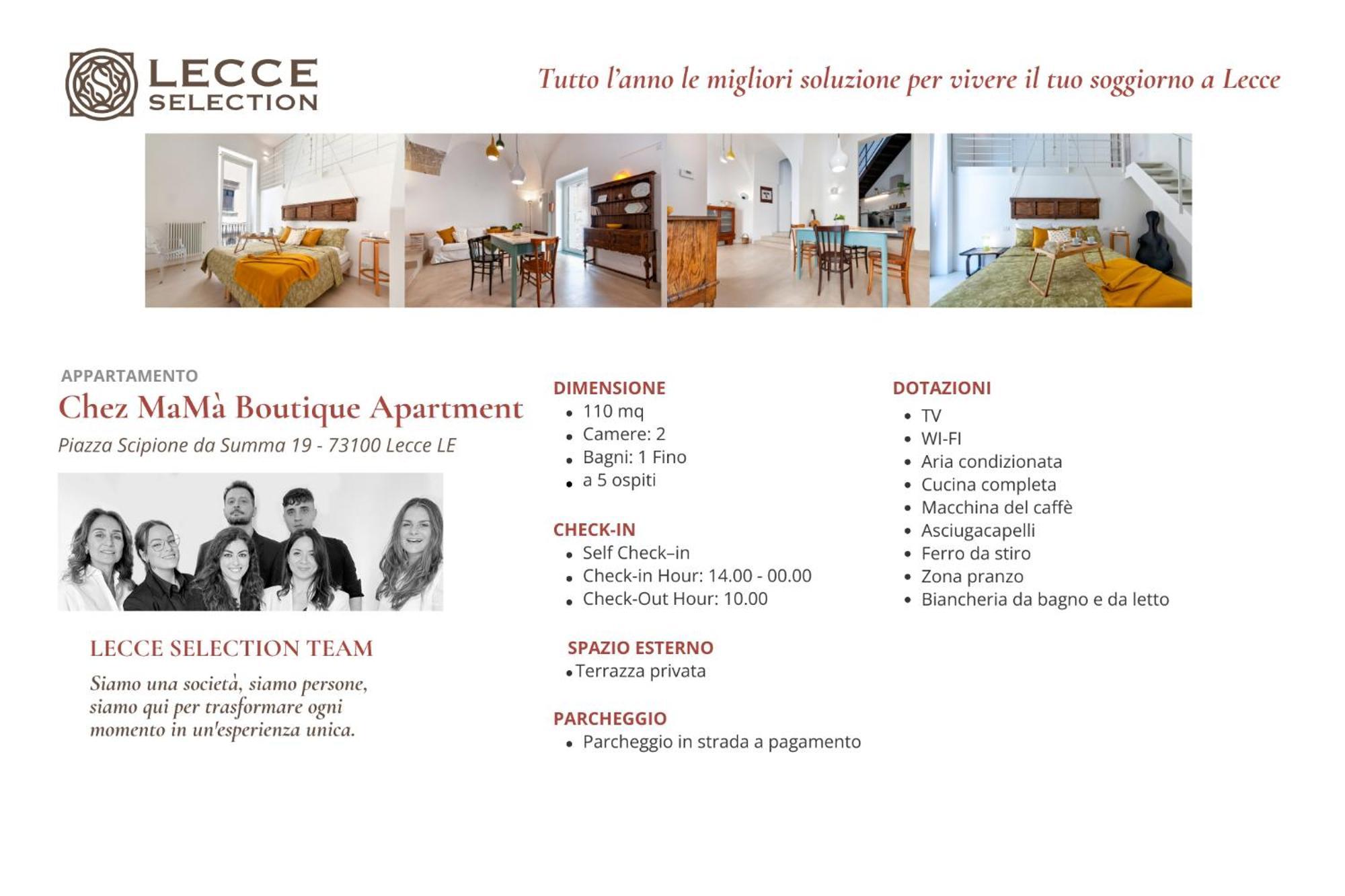 Chez Mama' Rooftop - Sit Apartment เลชเช ภายนอก รูปภาพ